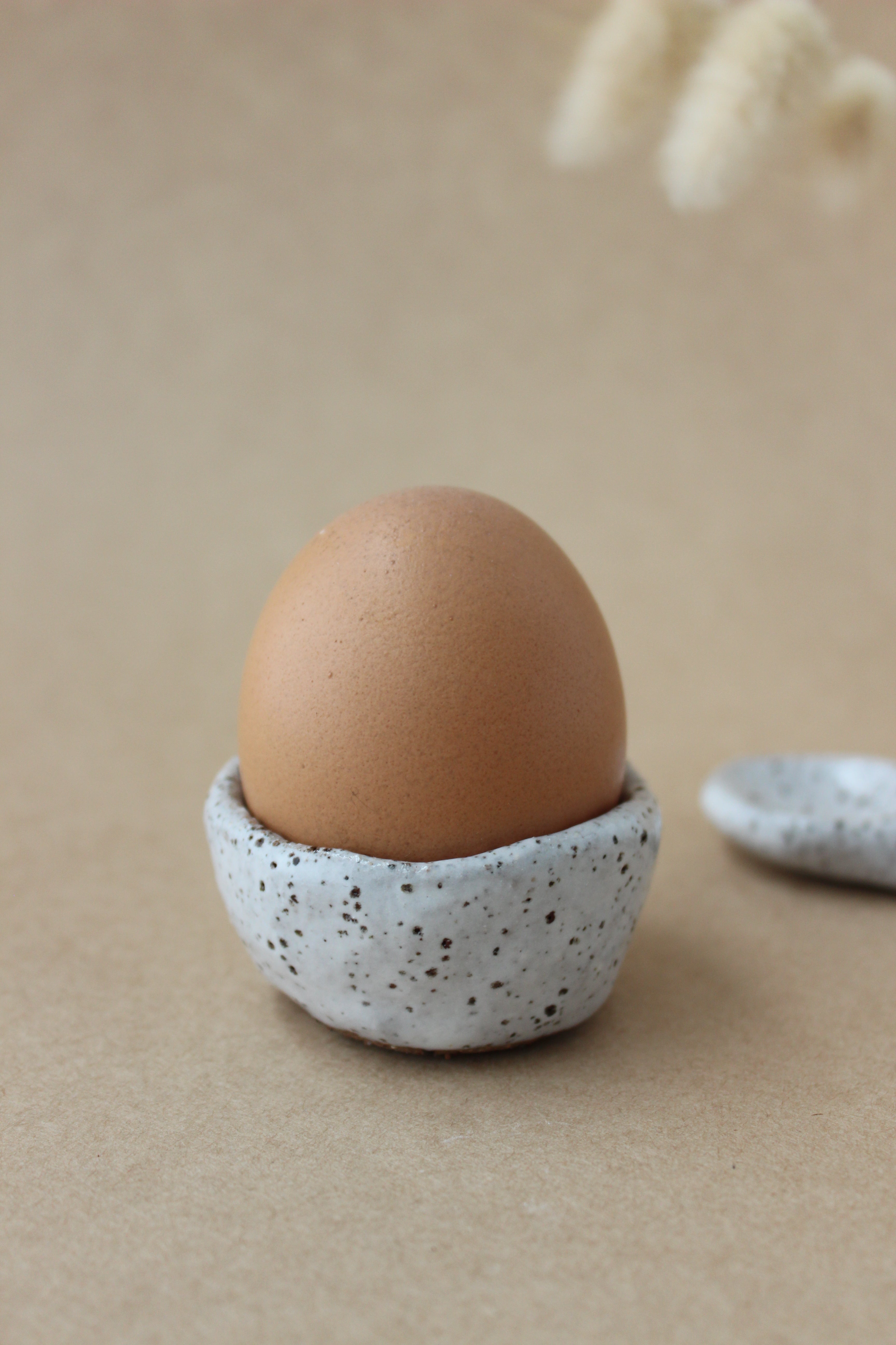 Egg and Soldiers Set - Speckle White